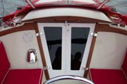 Click image to enlarge Companionway Doors on Catalina 30, 1978