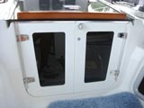 Click image to enlarge Companionway Doors on Hunter 420, 2004