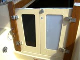 Click image to enlarge Companionway Doors on Island Packet 465