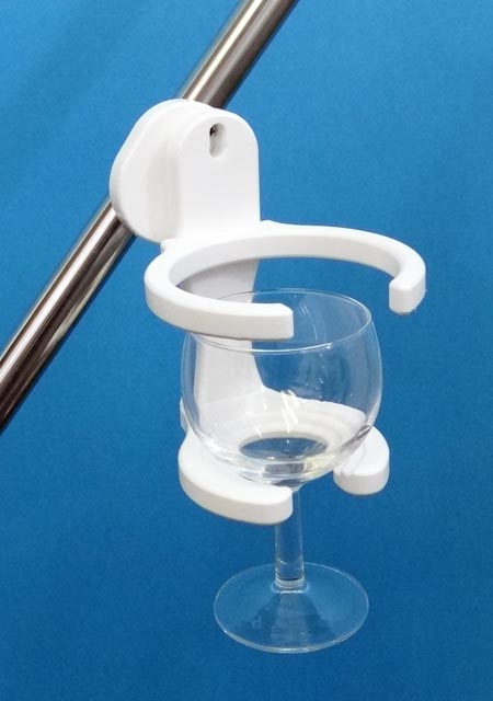 The Universal Drink Holder will hold every kind of wine glass