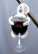 Universal Drink Holder holding a wineglass.